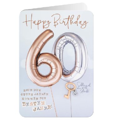 Glückwunschkarte zum 60.Geburtstag Glückwunschkarte zum 60.Geburtstag