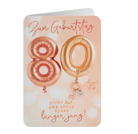 Glückwunschkarte zum 80.Geburtstag Glückwunschkarte zum 80.Geburtstag