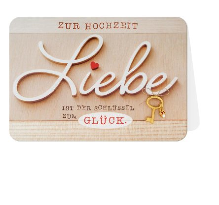 Glückwunschkarte zur Hochzeit Glückwunschkarte zur Hochzeit