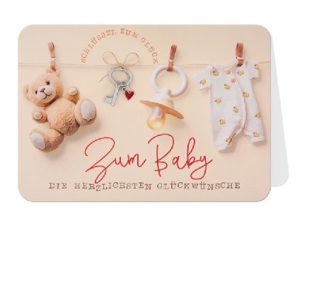 Glückwunschkarte zum Baby Glückwunschkarte zum Baby