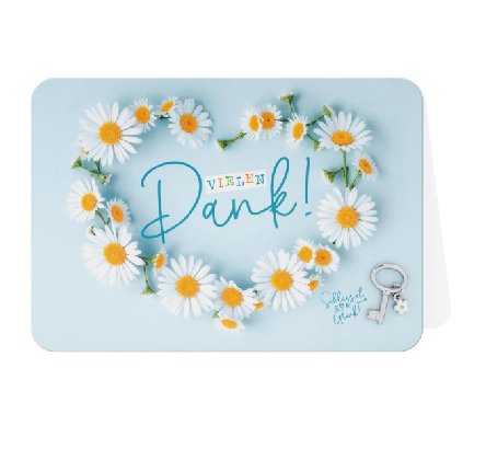 Glückwunschkarte Danke