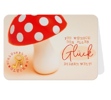 Glückwunschkarte Glück