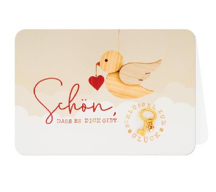 Glückwunschkarte Schön das es dich gibt