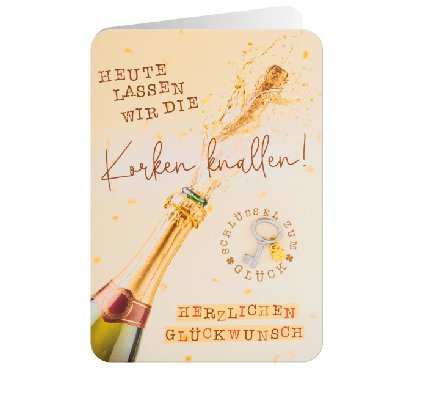 Glückwunschkarte Glückwunsch