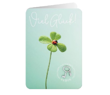 Glückwunschkarte Viel Glück