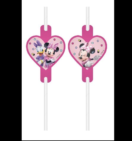 Minnie Mouse Strohhalme, 4 Stück