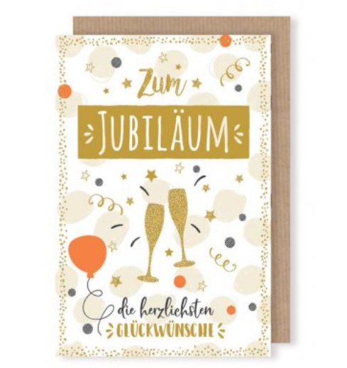 Jubiläum Karte Jubiläum Karte