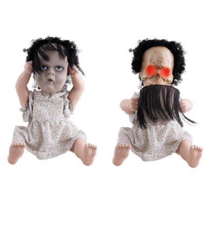 Zwei Gesichter Horror Puppe