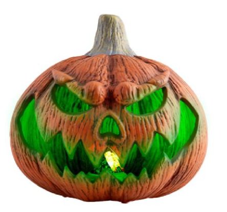 Kürbis mit Licht und Sound