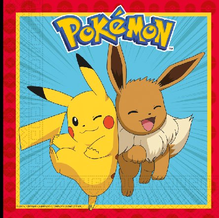 Pokemon Servietten - 20 Stück Pokemon Servietten - 20 Stück