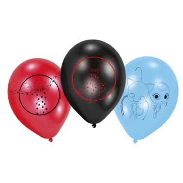 Latexballons Miraculous, 6 Stück