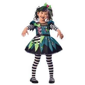 Kinder Kostüm Miss Frankenstein, 3-4 Jahre