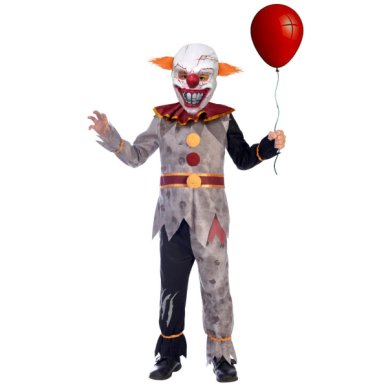 Kinder Kostüm  - Grusel Clown, 10-12 Jahre