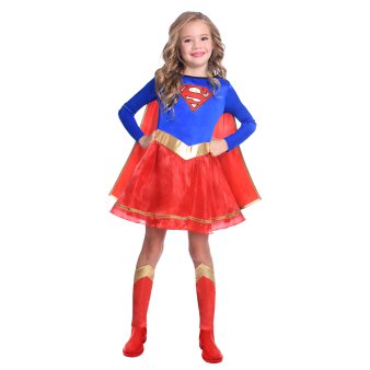 Supergirl Kinder Kostüm, 3-4 Jahre