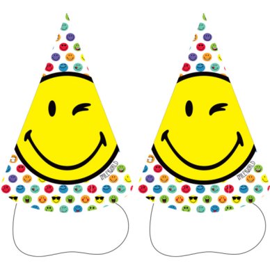 Partyhütchen Smileyworld, 8 Stück
