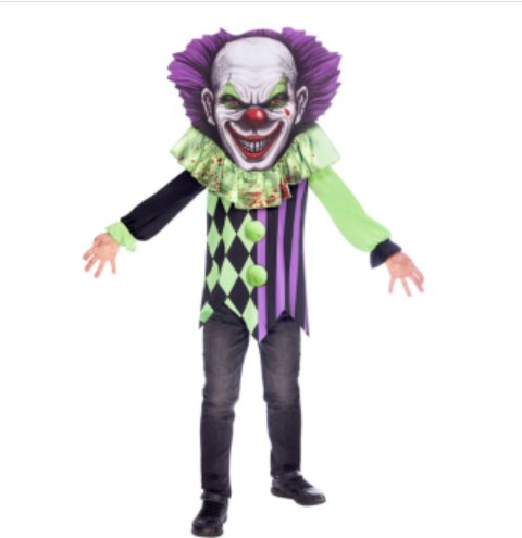 Kinderkostüm Scary Clown 8-10 Jahre