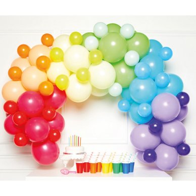Ballongirlande Regenbogen Candybar Ballongirlande Regenbogen Candybar