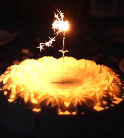 Wunderkerze Zahl 1 silber