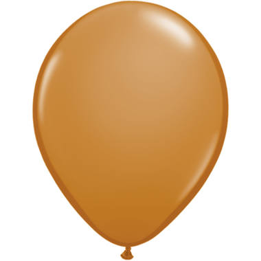 Mokkabraune Ballons 13 cm - 100 Stück