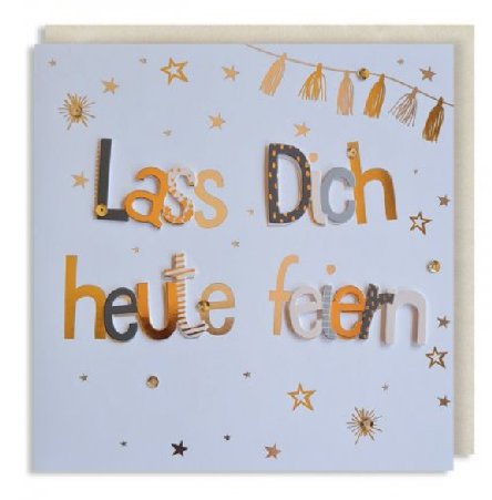 Glückwunsch Karte, 21 x 21 cm Glückwunsch Karte, 21 x 21 cm