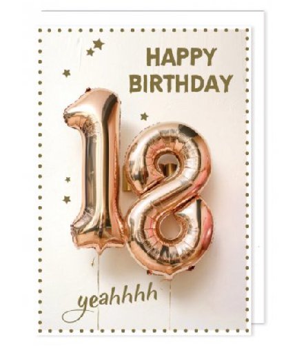 Avan la Vie - A4 Karte zum 18.Geburtstag Avan la Vie - A4 Karte zum 18.Geburtstag