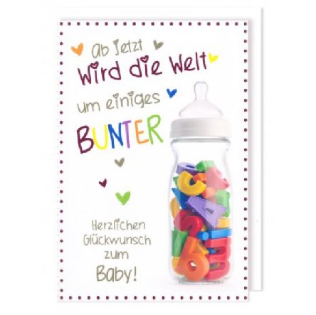 Avan la Vie - A4 Karte zum Baby Avan la Vie - A4 Karte zum Baby