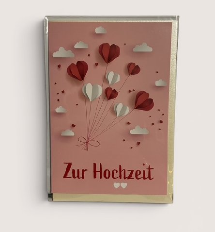 Glückwunschkarte zur Hochzeit Glückwunschkarte zur Hochzeit