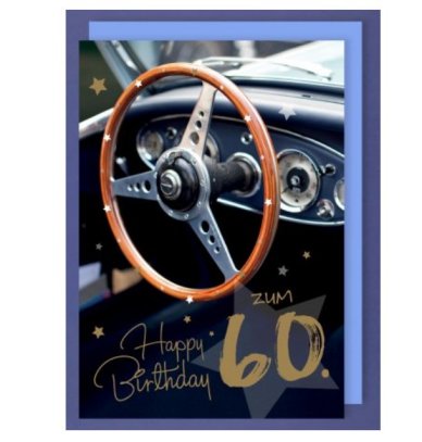 Avan la Vie - A4 Karte zum 60. Geburtstag
