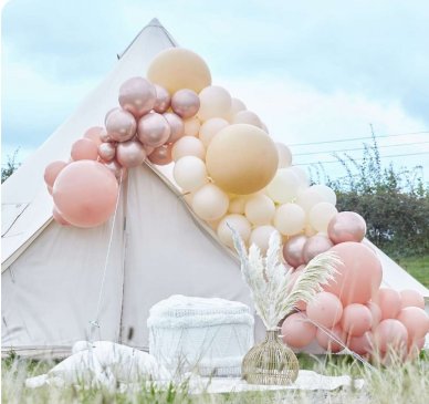 Luxus Ballonbogen Pastelfarben