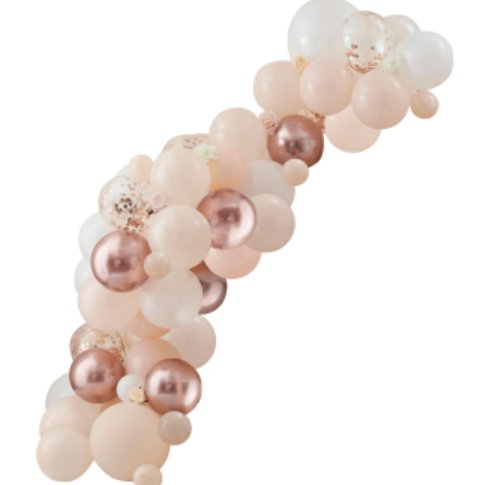 Ballonbogen Ginger Ray, Rosegold chrome