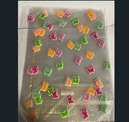 Cellophantüten mit Schmetterlingen, 10 Stück