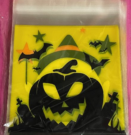 Halloween Cellophantüten, selbstklebend, 100