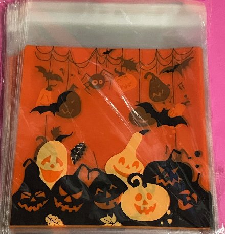 Halloween Cellophantüten, selbstklebend, 100
