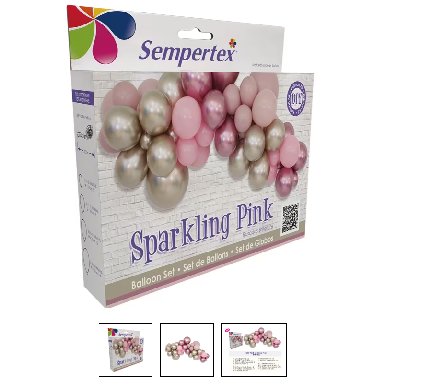 Luftballonbausatz Set Sparkling Pink Luftballonbausatz Set Sparkling Pink