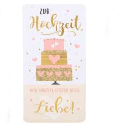 Zur Hochzeit von ganzem Herzen...