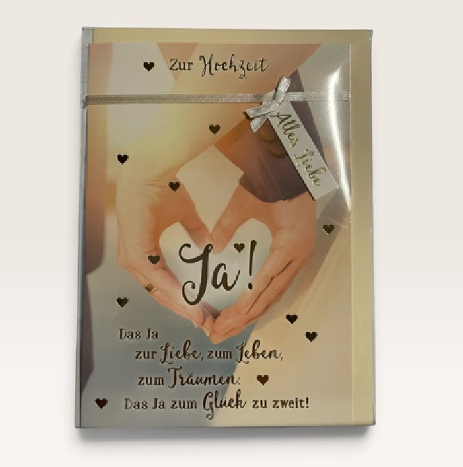 Glückwunschkarte zur Hochzeit Glückwunschkarte zur Hochzeit
