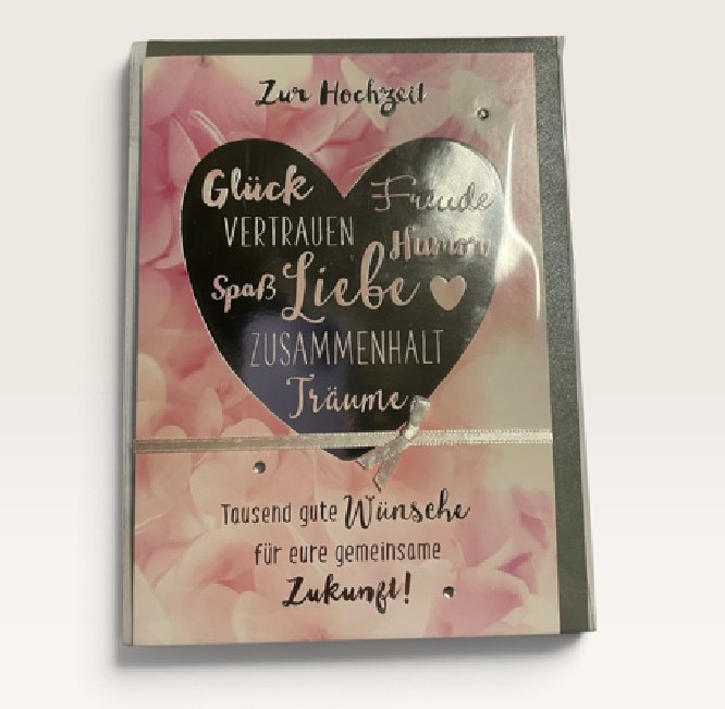 Glückwunschkarte zur Hochzeit Glückwunschkarte zur Hochzeit