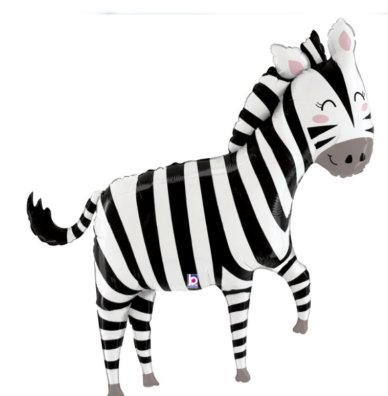 Folienballon Zebra