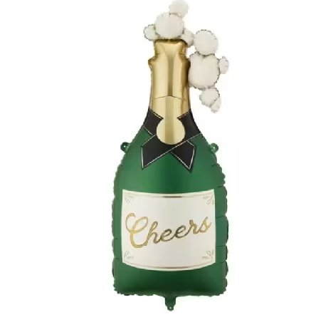Folienballon Sektflasche Cheers Folienballon Sektflasche Cheers