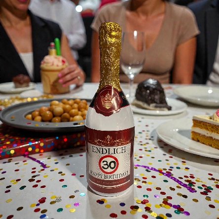 Flasche zum 30.Geburtstag - befüllbar Flasche zum 30.Geburtstag - befüllbar