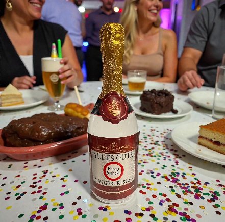 Flasche zum Geburtstag - befüllbar Flasche zum Geburtstag - befüllbar