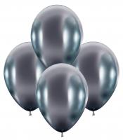 Chrom Metallic Silber Ballons, 24 Stück
