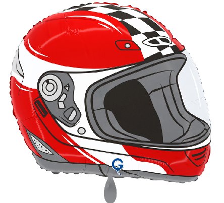 Folienballon Motorradhelm Folienballon Motorradhelm