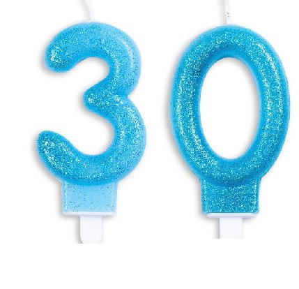 Tortenkerze zum 30.Geburtstag Tortenkerze zum 30.Geburtstag