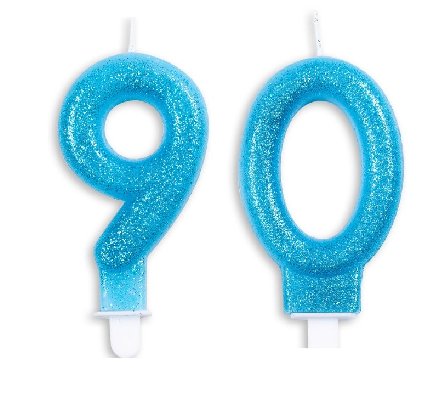 Tortenkerze zum 90.Geburtstag Tortenkerze zum 90.Geburtstag
