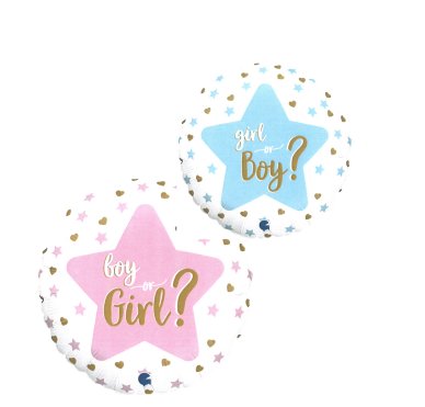 Gender Reveal Party Folien Ballons