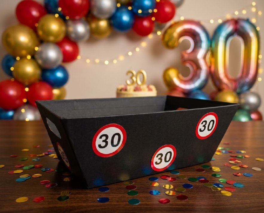 Geschenkschachtel zum 30.Geburtstag