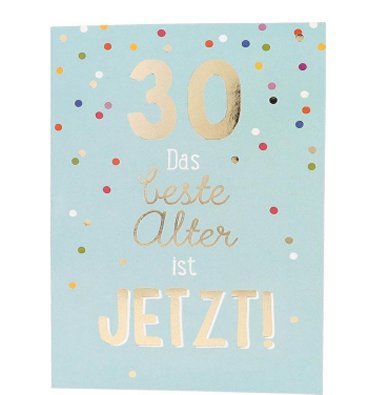 Musikkarte Jump Outs zum 30.Geburtstag