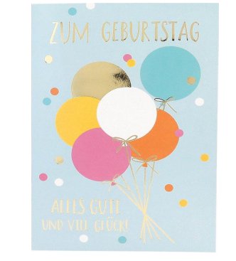 Musikkarte Jump Outs zum Geburtstag