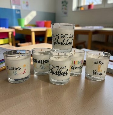 Schulanfang Kerze im Glas Schulanfang Kerze im Glas